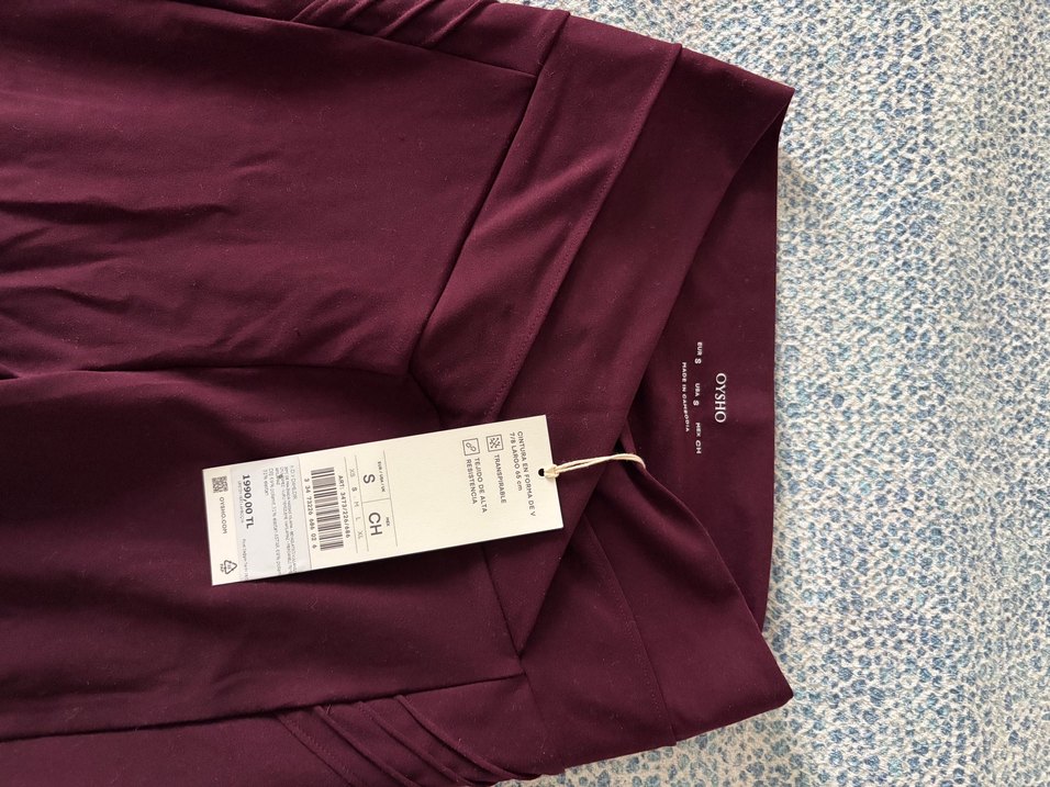 Oysho Bordo V Bel Detaylı Comfortlux Spor Takım - Görsel 5