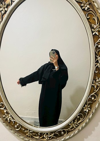 Siyah Uzun Kollu Salaş Giyim abaya