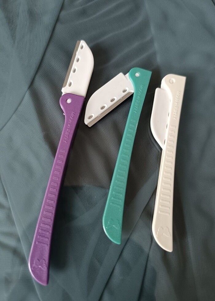 Kaş usturası 3'lü yüz jileti bıyık alma - Görsel 4