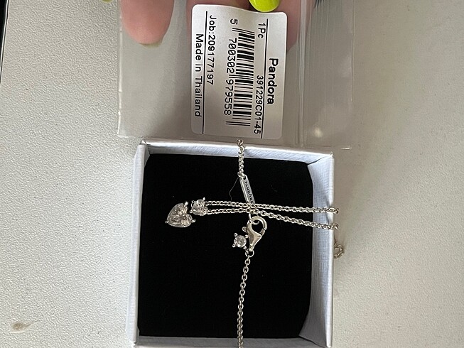 Pandora Pandora çift kalpli kolye