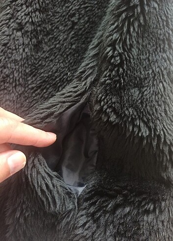s Beden siyah Renk Zara peluş yelek 