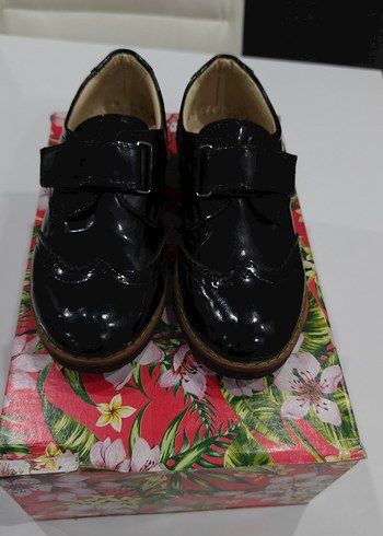 Tokalı Siyah Erkek Çocuk Özel Ayakkabı - Görsel 2