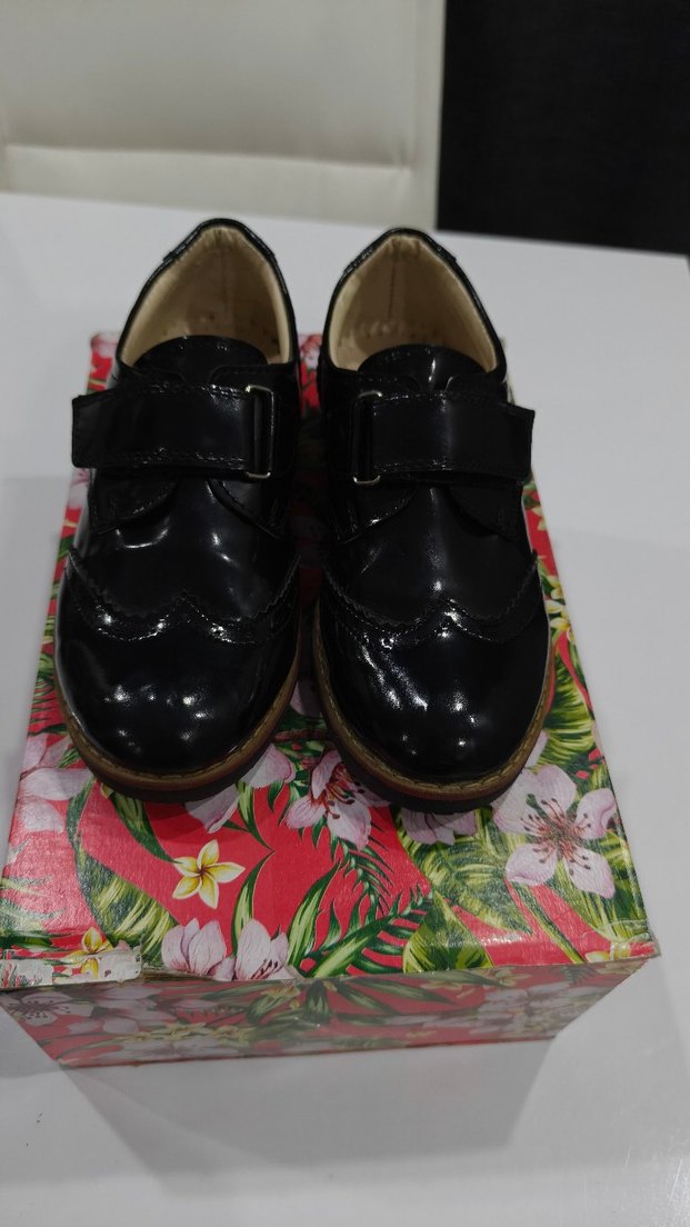 Tokalı Siyah Erkek Çocuk Özel Ayakkabı - Görsel 2