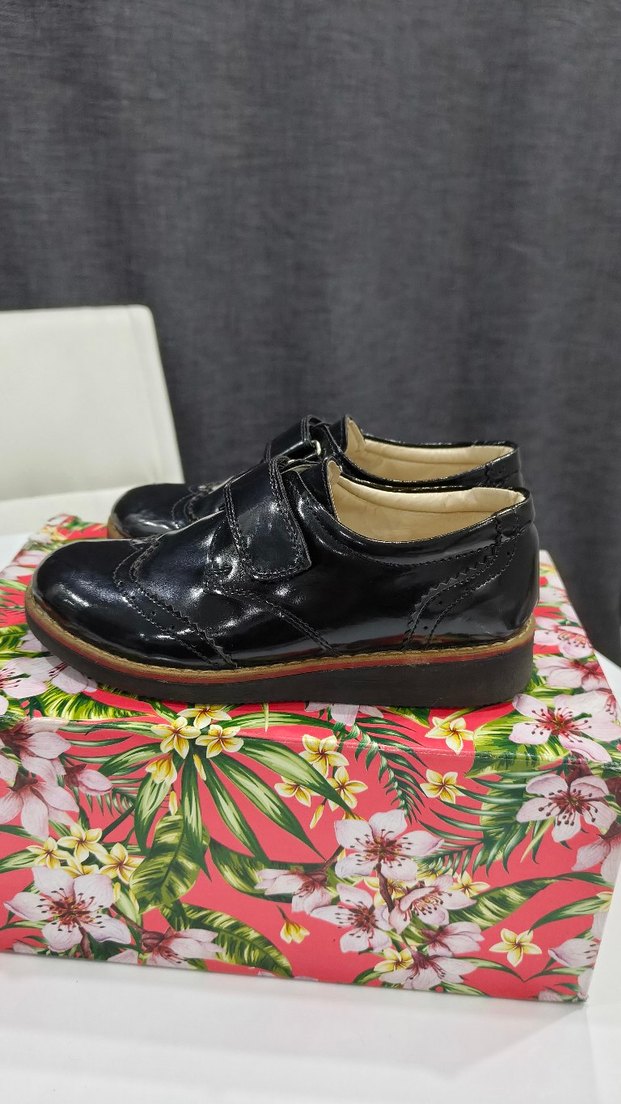 Tokalı Siyah Erkek Çocuk Özel Ayakkabı - Görsel 4