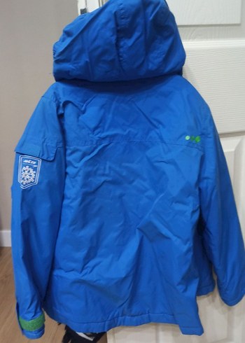 Mavi Erkek Çocuk Fermuarlı Yağmurluk - Görsel 3