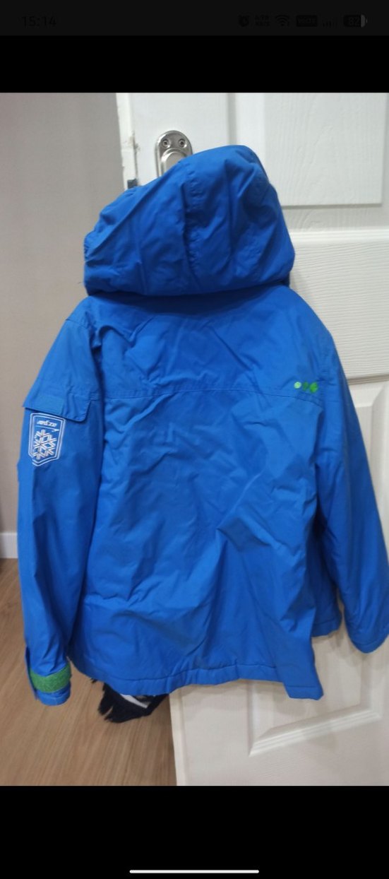 Mavi Erkek Çocuk Fermuarlı Yağmurluk - Görsel 3