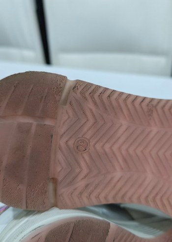 Kız Çocuk Beyaz Spor Ayakkabı Velcro Bantlı - Görsel 7