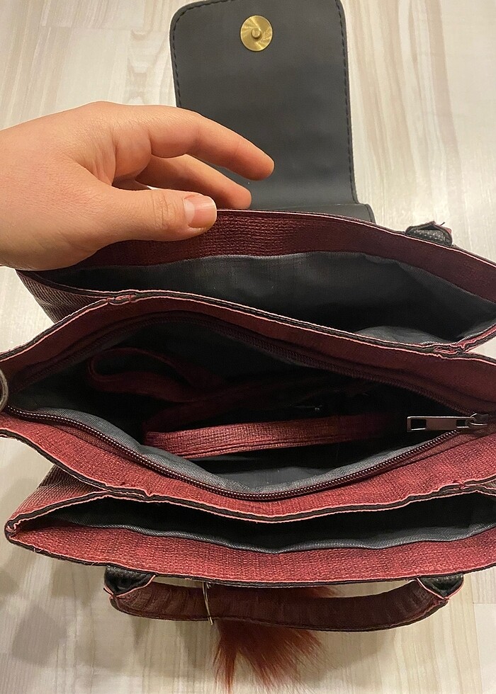 Bordo çanta - Görsel 4