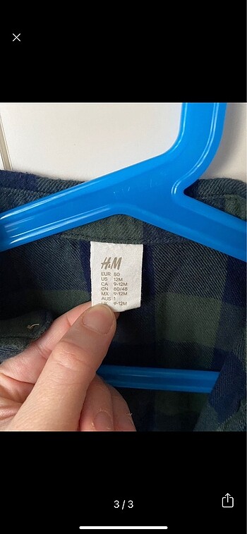 9-12 Ay Beden H&M Gömlek