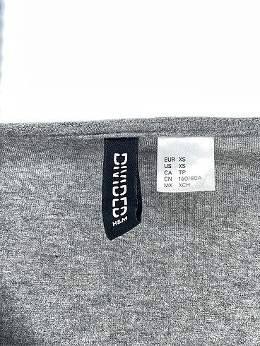 xs Beden gri Renk H&M Bluz %70 İndirimli.