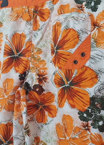 Çiçekli Erkek Deniz Şortu - Görsel 3