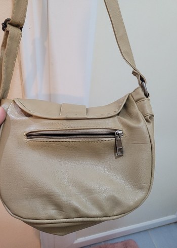Bej Deri Tokalı Kadın Çanta - Görsel 2