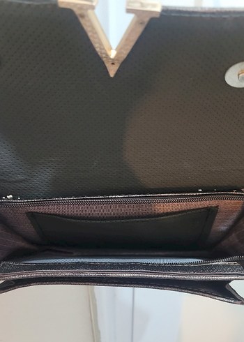 Gri Deri Kadın Çanta - Görsel 3