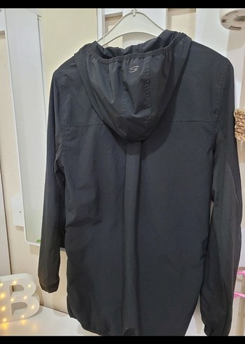 Siyah Fermuarlı Kadın Spor Ceket - Görsel 2