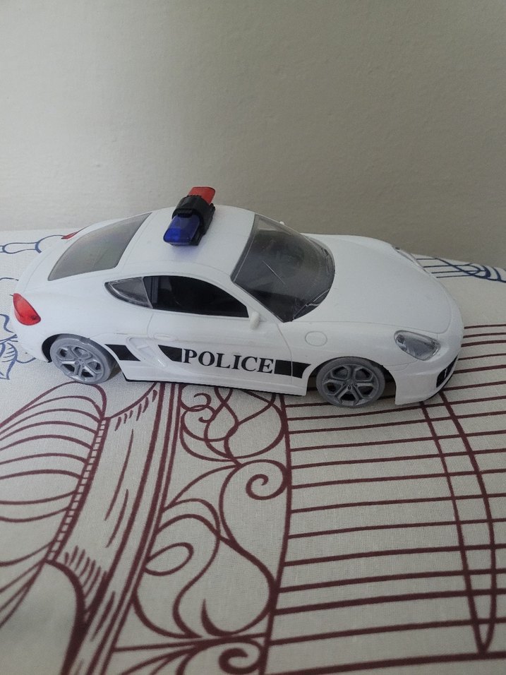 Beyaz Oyuncak Polis Arabası - Görsel 2