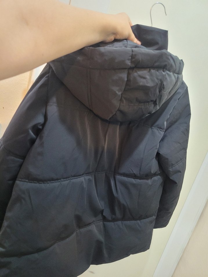 Siyah Fermuarlı Kadın Kışlık mont - Görsel 5