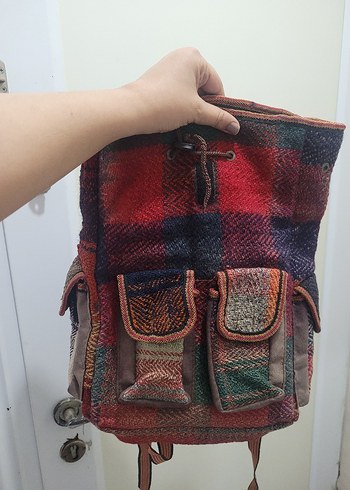 Renkli Desenli Bohem Kadın Sırt Çantası - Görsel 3