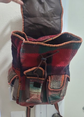 Renkli Desenli Bohem Kadın Sırt Çantası - Görsel 5