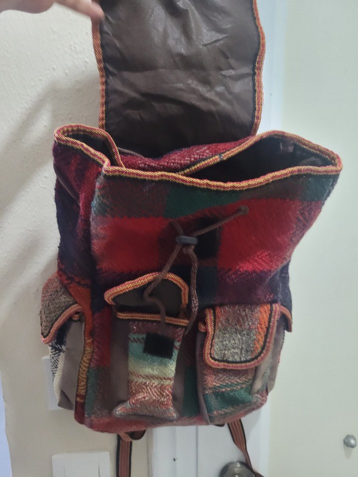 Renkli Desenli Bohem Kadın Sırt Çantası - Görsel 5