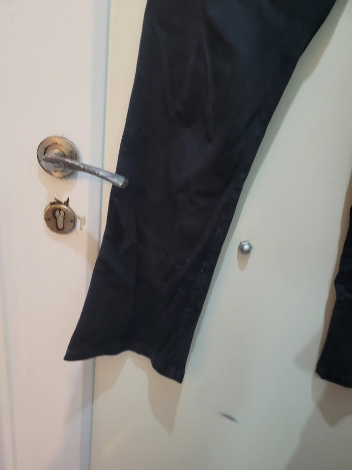 Kadın Lacivert Midi Boy Kot Pantolon - Görsel 2