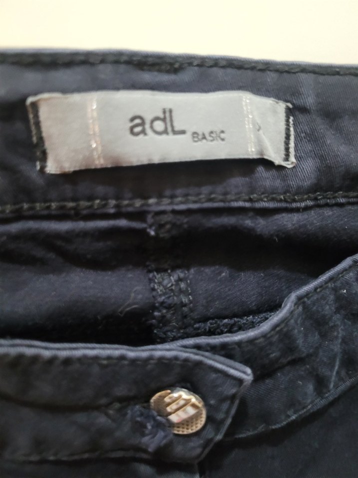 Kadın Lacivert Midi Boy Kot Pantolon - Görsel 3