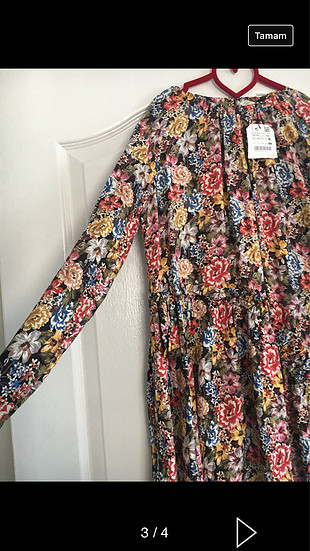 Zara Çiçekli elbise