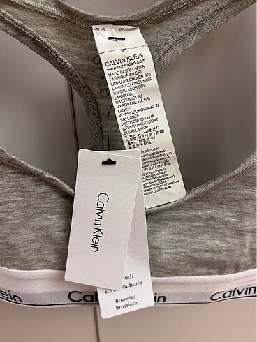 m Beden gri Renk Calvin Klein Unlined Bralet
