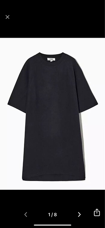 Cos Oversize Boxy Tshirt Elbise