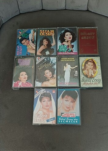 BÜLENT ERSOY ORJİNAL KASET LOTU 10 ADET HEPSİ BİRARADA
