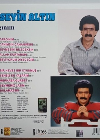 HÜSEYİN ALTIN DARGINIM SIFIR AMBALAJINDA (NUMARALI) LP PLAK - Görsel 3