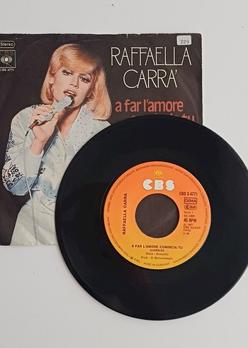 Raffaella Carrà - A Far L'amore Comincia Tu dönem 45'lik Plak - Görsel 3