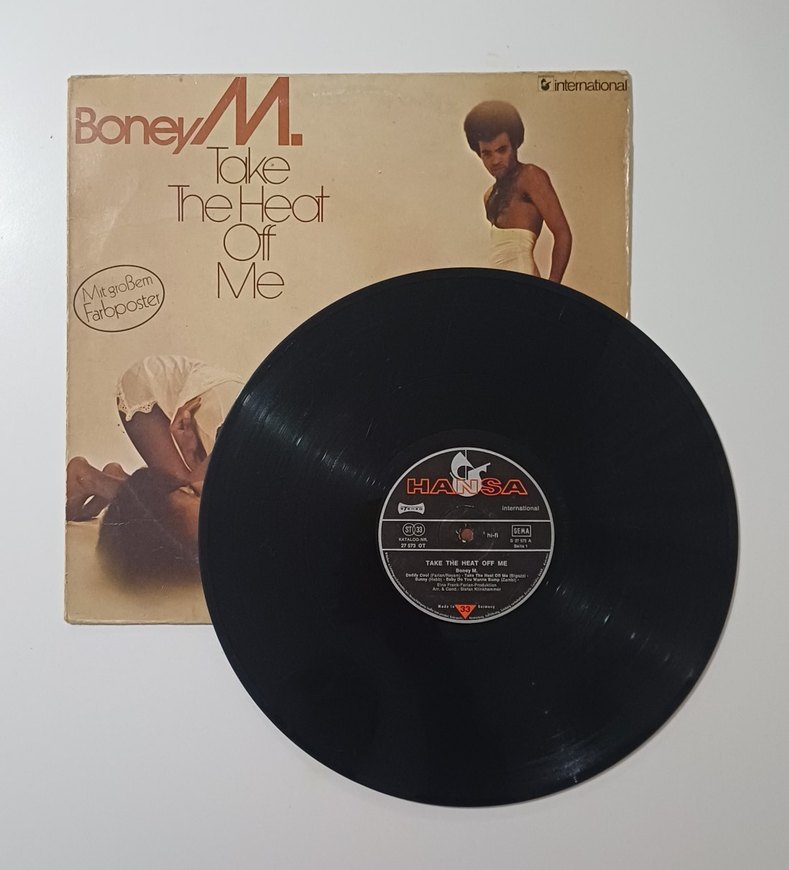 BONEY M TAKE THE HEAT OF ME DÖNEM LP PLAK - Görsel 3