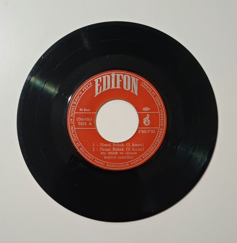 NURETTİN DADALOĞLU NENNİ BEBEK DÖNEM EP 4ŞARKI PLAK - Görsel 2
