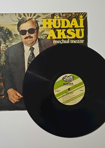 HÜDAİ AKSU MEÇHUL MEZAR DÖNEM LP PLAK - Görsel 3