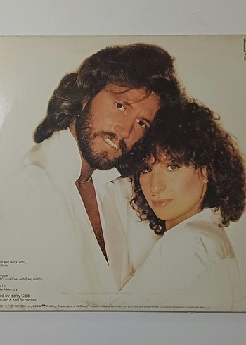 BARBRA STREİSAND - BARRY GİBB GUİLTY DÖNEM LP PLAK - Görsel 2