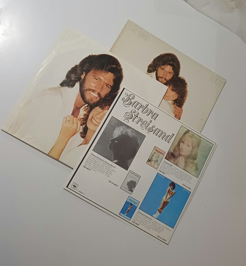 BARBRA STREİSAND - BARRY GİBB GUİLTY DÖNEM LP PLAK - Görsel 3