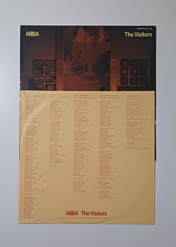 ABBA THE VISITORS 1981 DÖNEM LP PLAK - Görsel 5