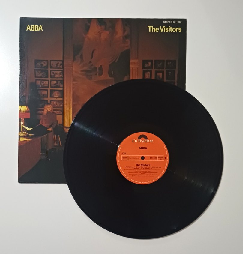 ABBA THE VISITORS 1981 DÖNEM LP PLAK - Görsel 3