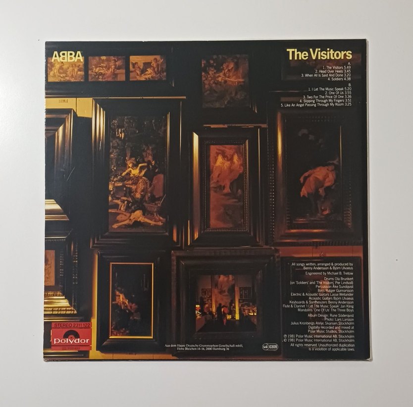 ABBA THE VISITORS 1981 DÖNEM LP PLAK - Görsel 2