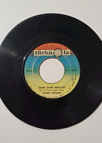 YILDIZ TEZCAN UNUTURSUN DİYE DÖNEM 45LİK PLAK - Görsel 2