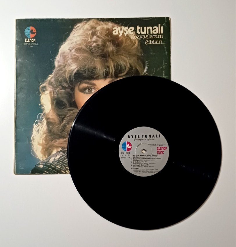 AYŞE TUNALI GÖZYAŞLARIM GİBİSİN DÖNEM LP PLAK - Görsel 4