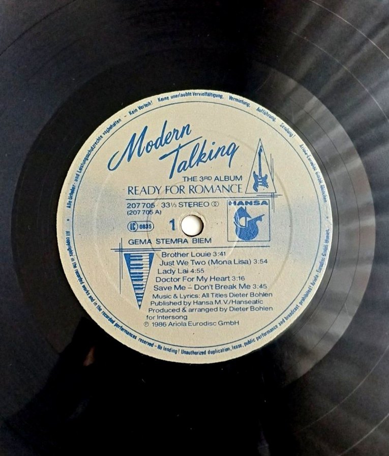 MODERN TALKİNG READY FOR ROMANCE 3RD ALBÜM DÖNEM LP PLAK - Görsel 3