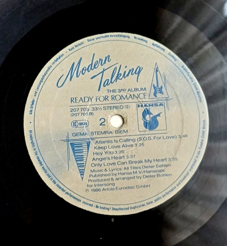 MODERN TALKİNG READY FOR ROMANCE 3RD ALBÜM DÖNEM LP PLAK - Görsel 4