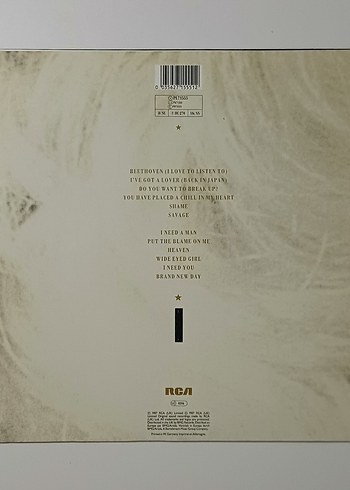 EURYTHMİCS SAVAGE DÖNEM LP PLAK - Görsel 2