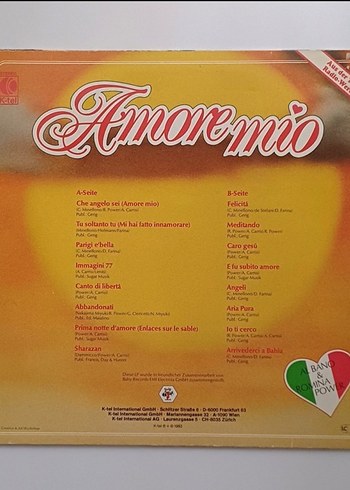 AL BANO & ROMİNA POWER AMORE MİO DÖNEM LP PLAK - Görsel 2