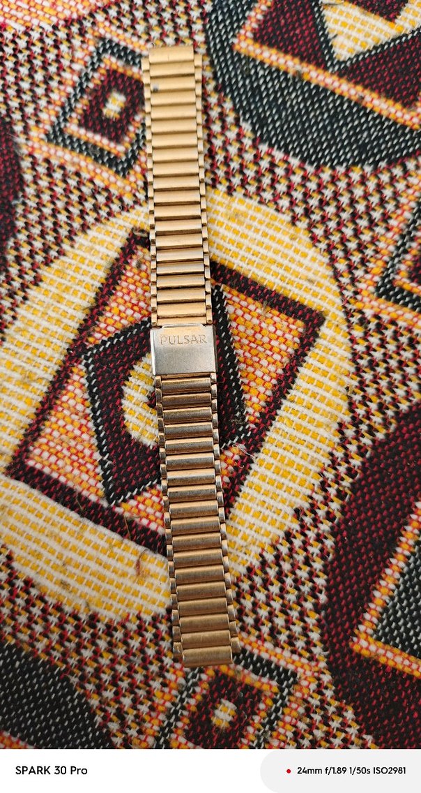 Pulsar Altın Renk Metal Erkek Saat Kordonu - Görsel 2