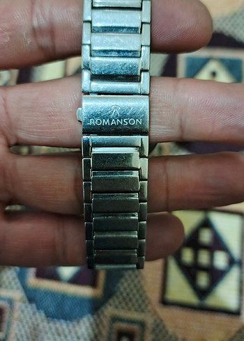 Erkek Saat Kordonu Metal Gri Bej - Görsel 2