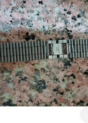 Erkek Vintage Gri Altın Saat Kordonu - Görsel 4