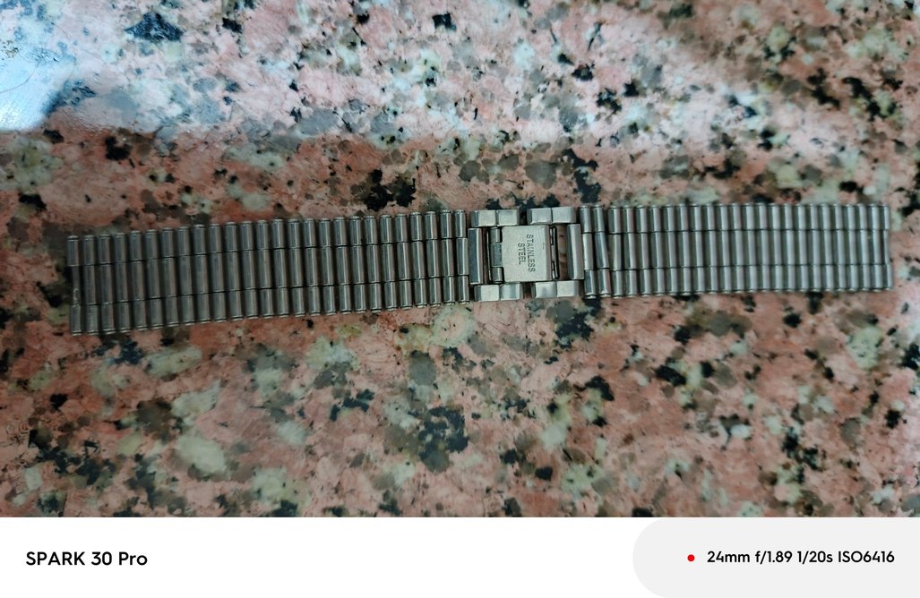 Erkek Vintage Gri Altın Saat Kordonu - Görsel 3