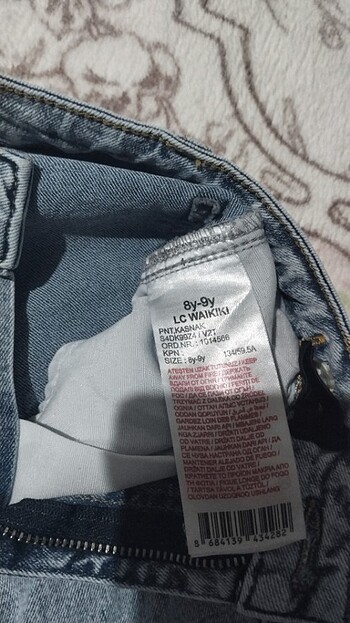 8 Yaş Beden Kız çocuk kot pantolon